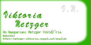 viktoria metzger business card